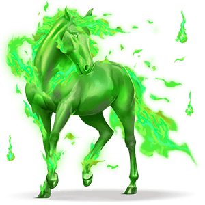 cheval divin feu follet